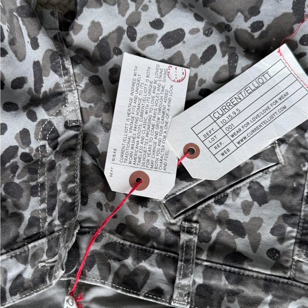 Current Elliot Leopard Print Skinny Jeans - Picture 3 of 4